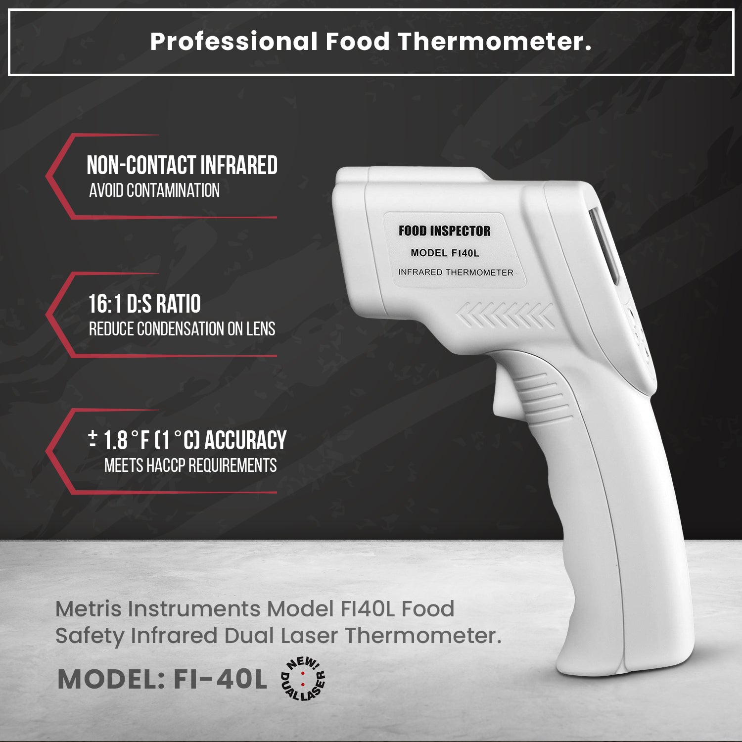 IR-Fi40L Infrared Thermometer Infrared Thermometers Fast shipping Tech –  Tech Instrumentation